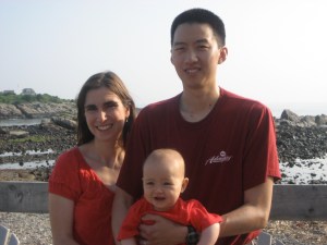 Photo from our second trip to Maine, with only one child. (We have no photos from our current trip!)